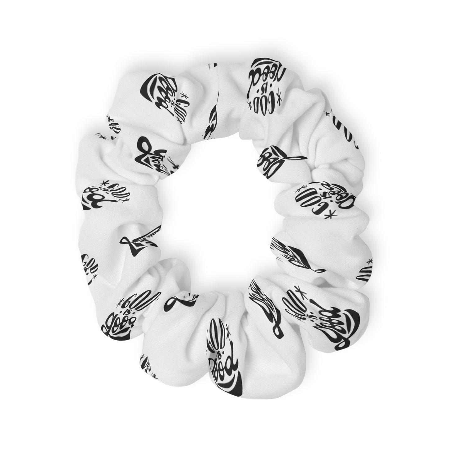 God Is Good - Scrunchie (White)