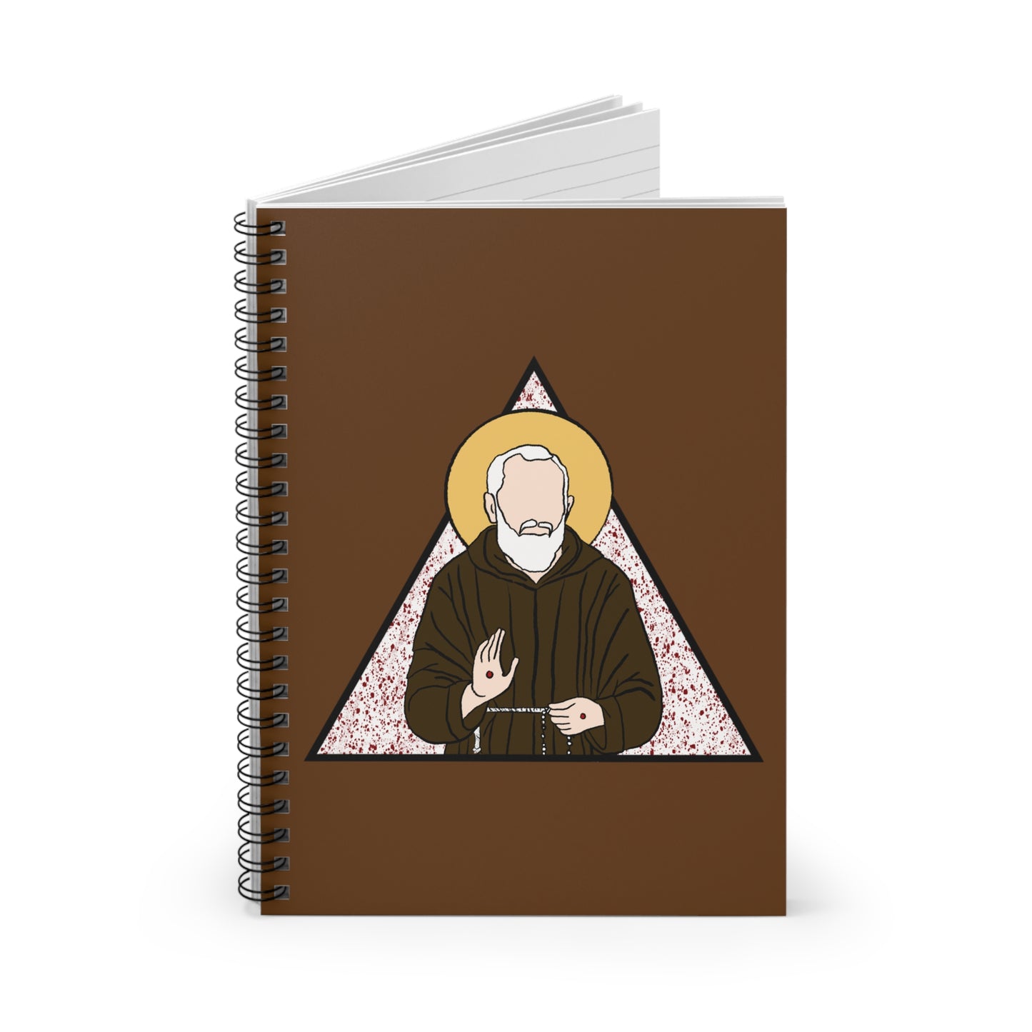 Saint Padre Pio - Spiral Notebook (Rule Lined)
