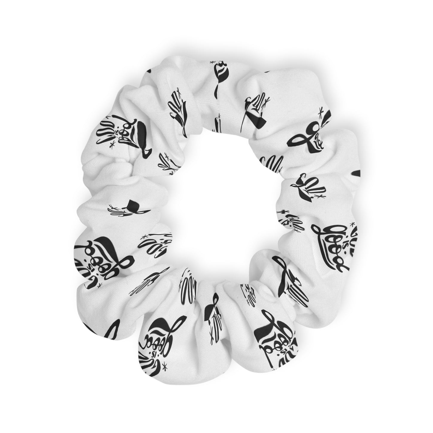 God Is Good - Scrunchie (White)