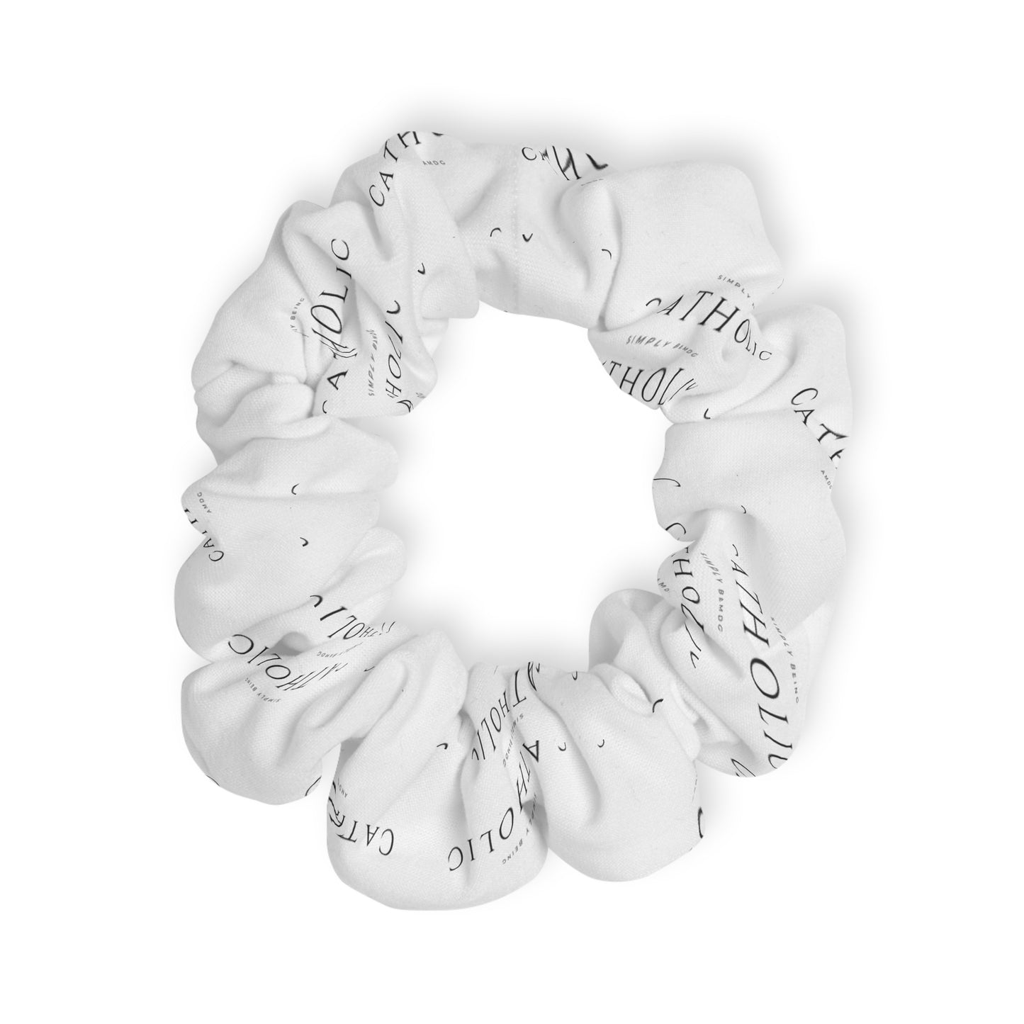 Simply Being Catholic - Scrunchie (White)