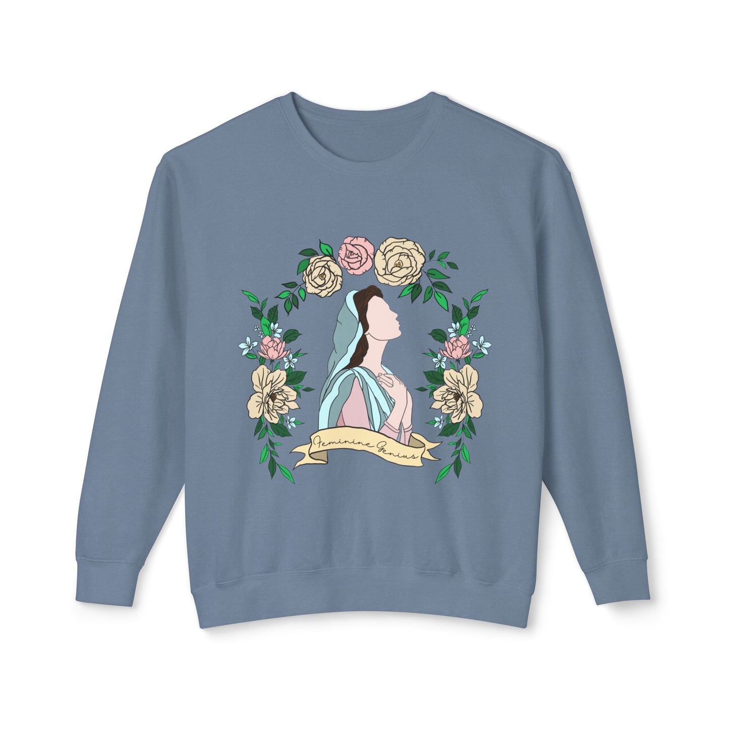 Feminine Genius - Unisex Lightweight Crewneck Sweatshirt