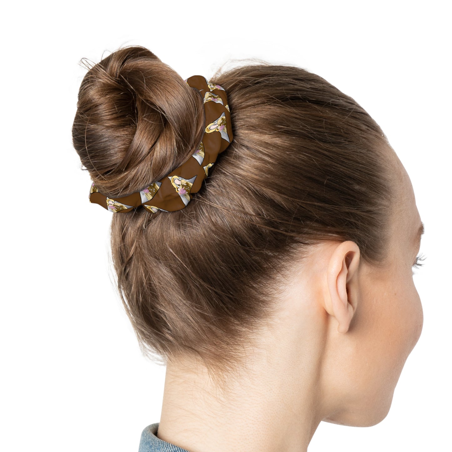 Our Lady of Mount Carmel - Scrunchie (Brown)