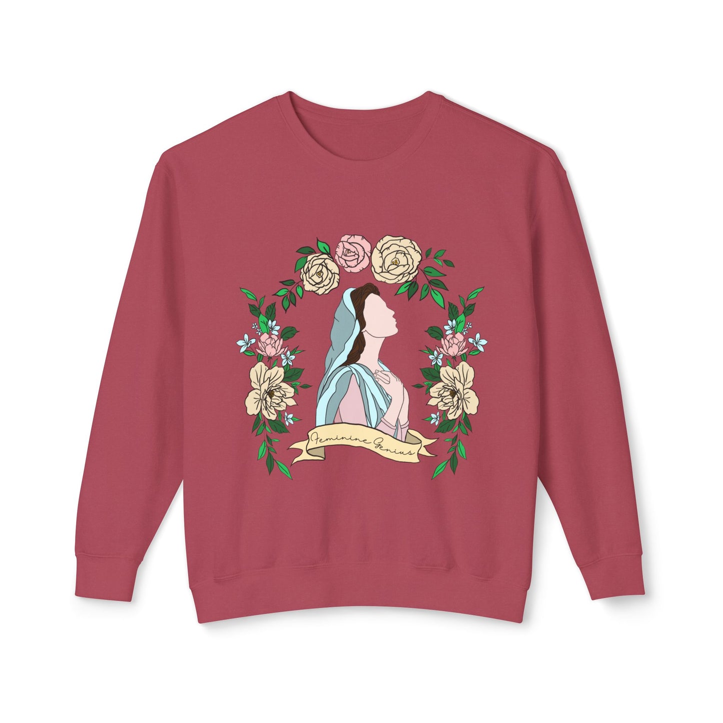 Feminine Genius - Unisex Lightweight Crewneck Sweatshirt