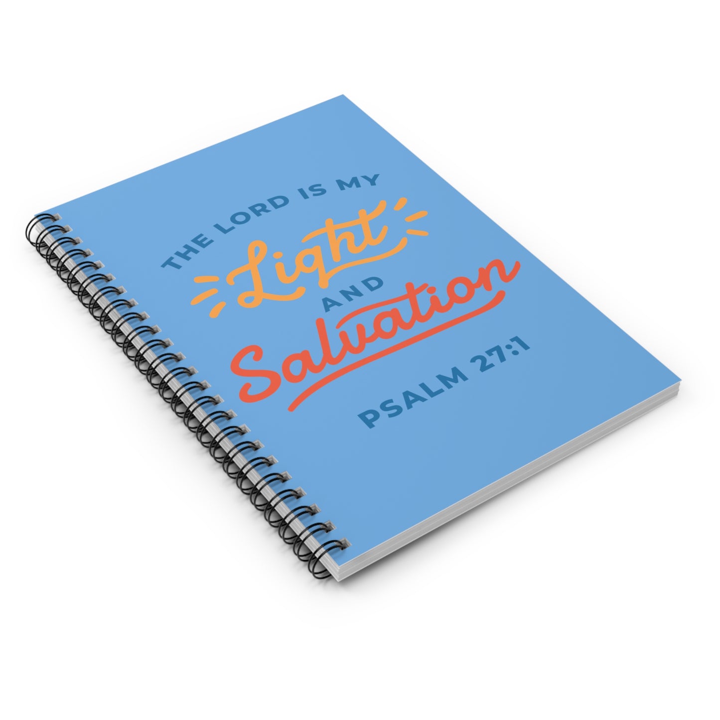 Psalm 27:1 - Spiral Notebook