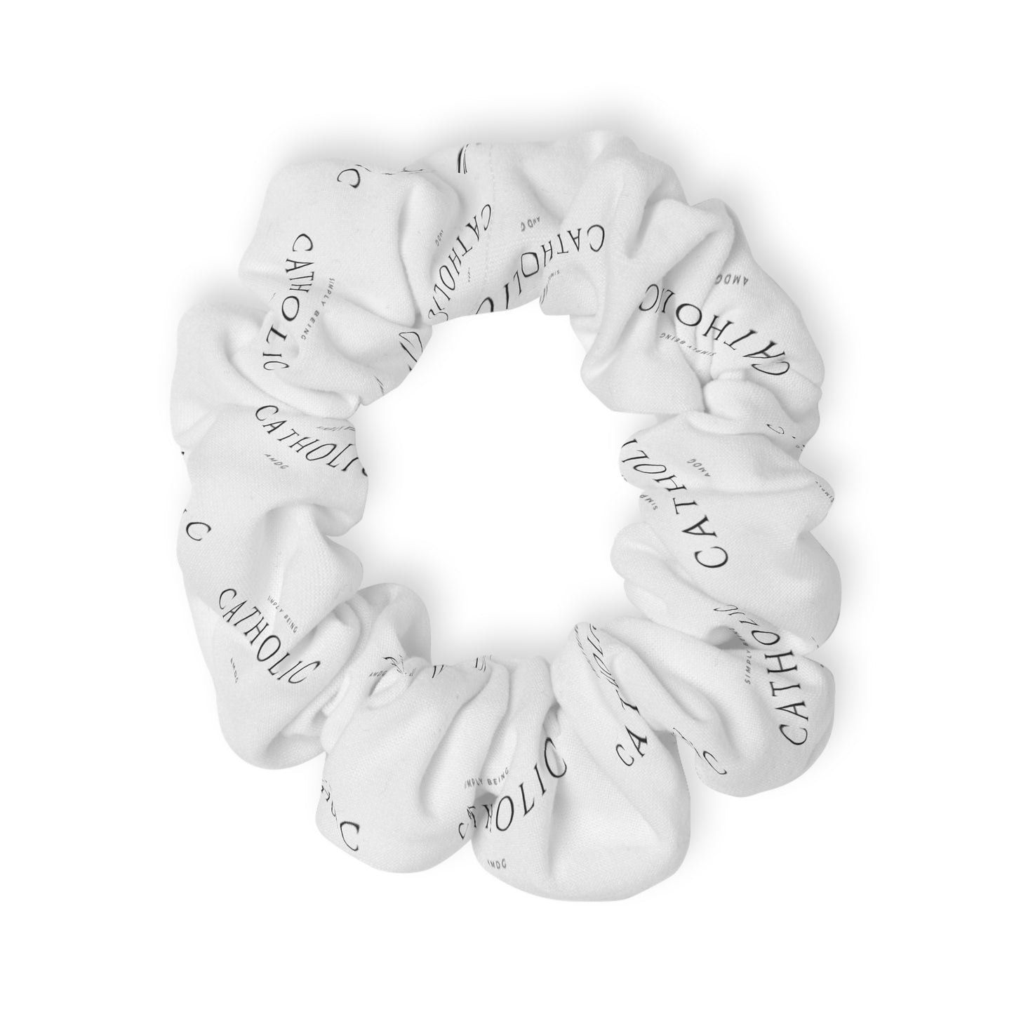 Simply Being Catholic - Scrunchie (White)