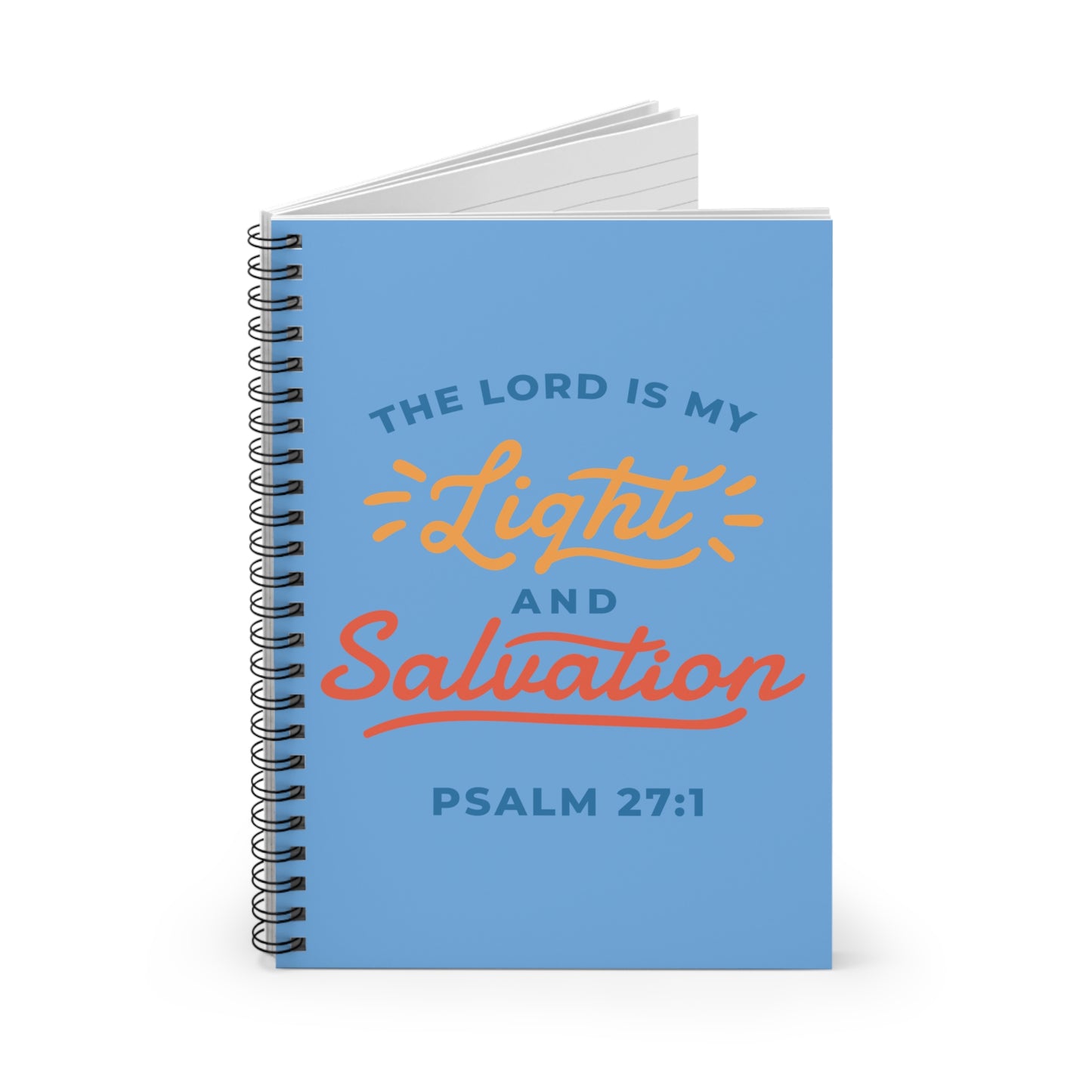 Psalm 27:1 - Spiral Notebook