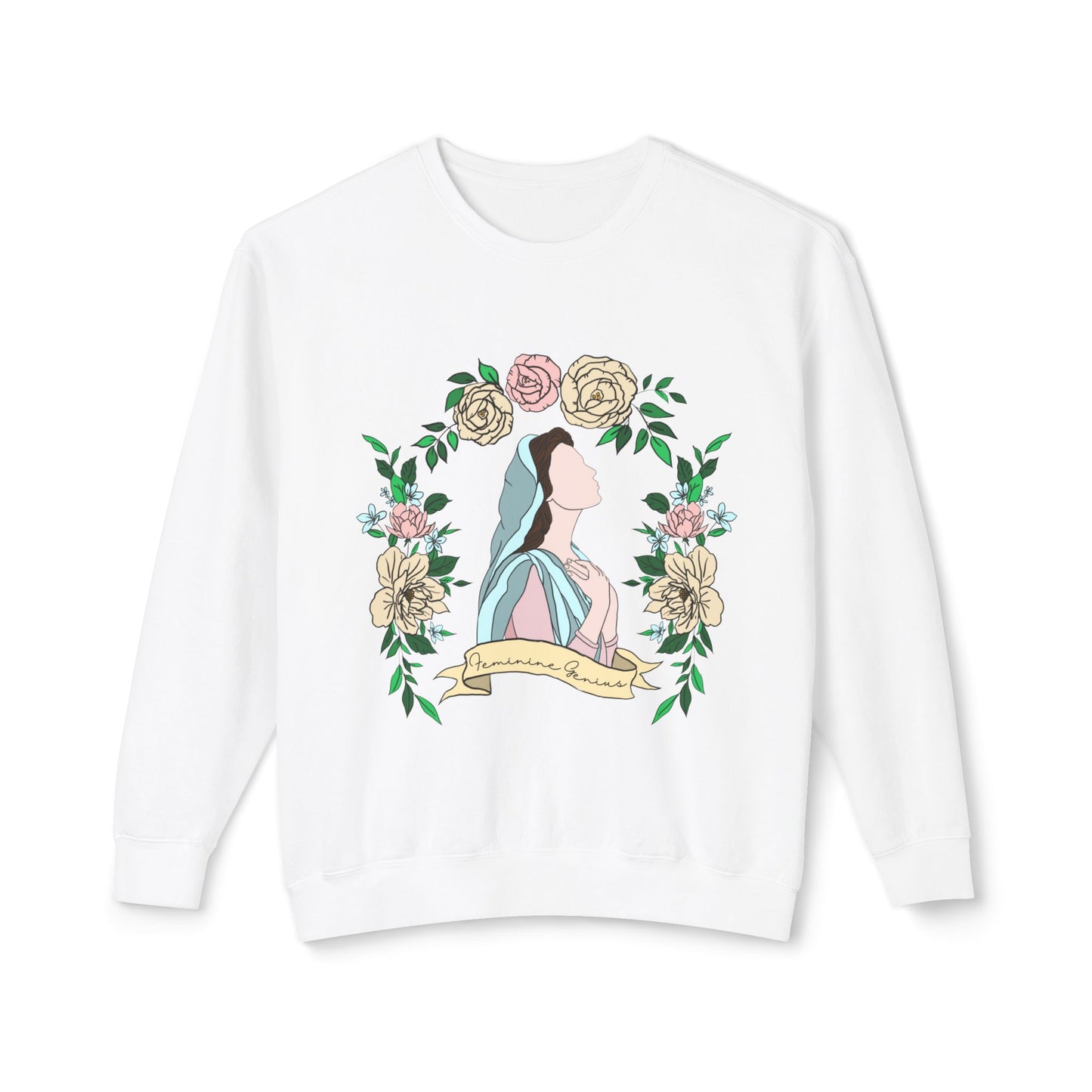 Feminine Genius - Unisex Lightweight Crewneck Sweatshirt