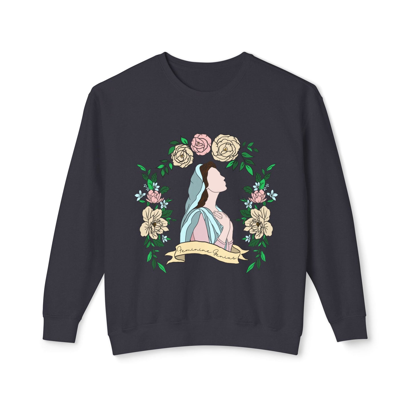 Feminine Genius - Unisex Lightweight Crewneck Sweatshirt
