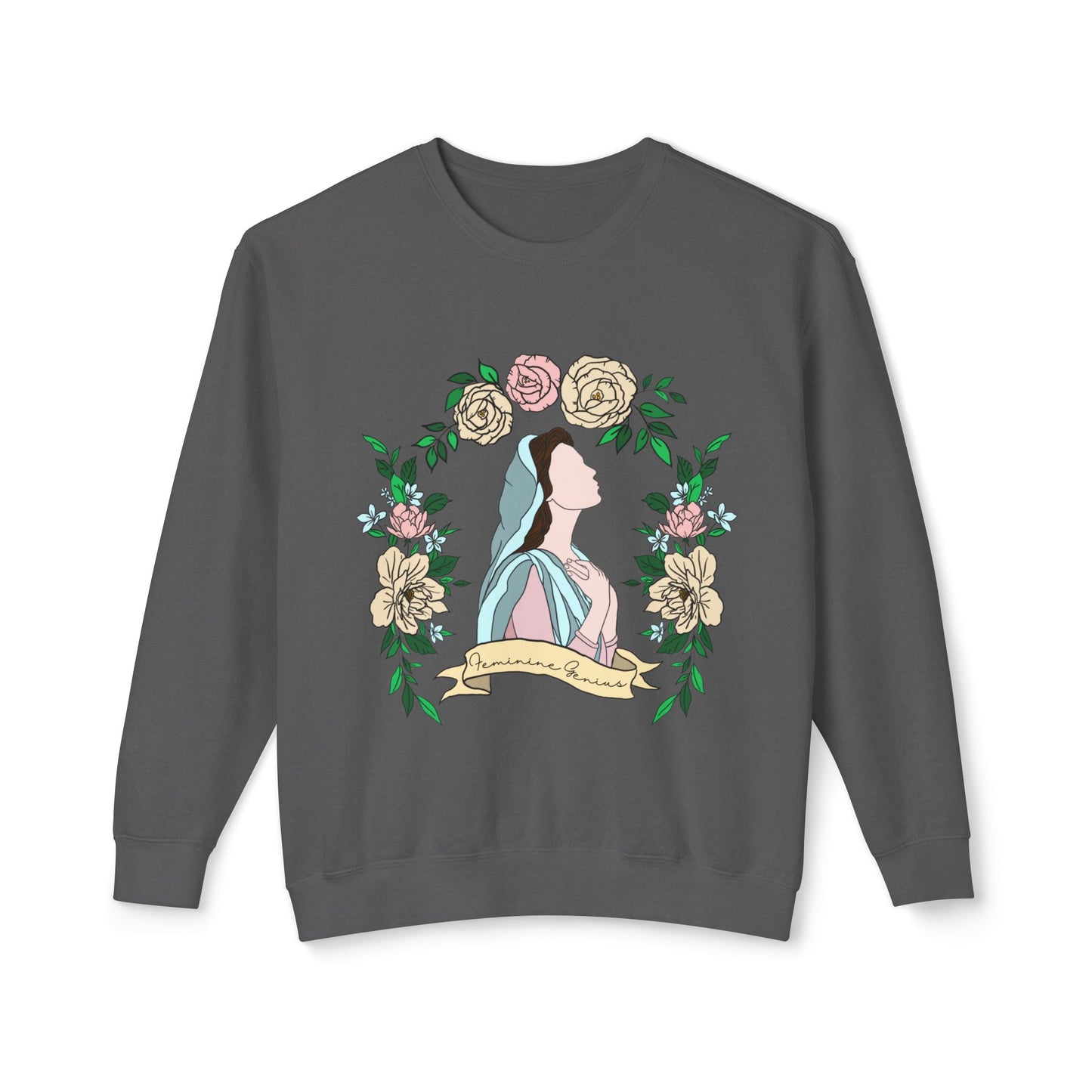 Feminine Genius - Unisex Lightweight Crewneck Sweatshirt