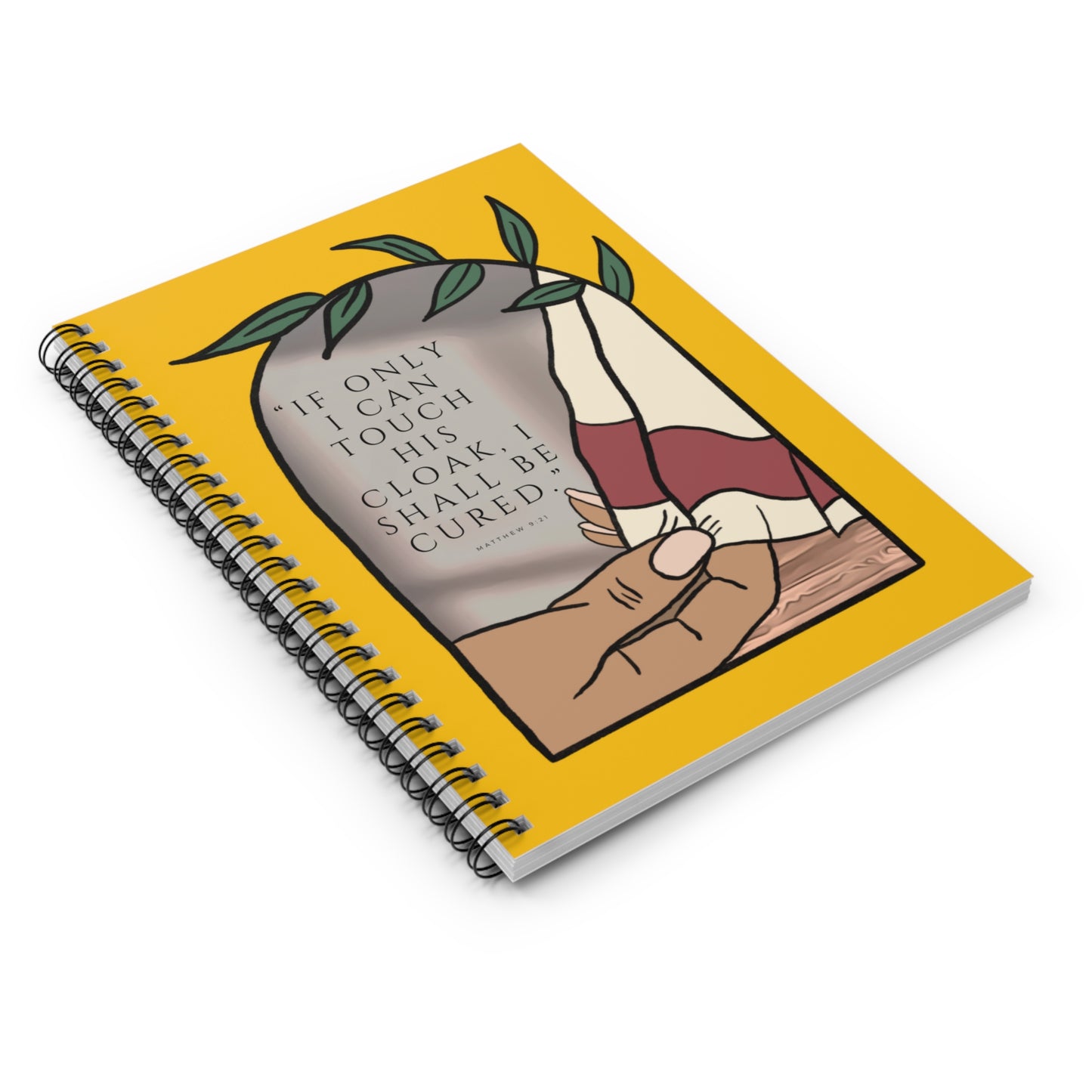 Matthew 9:21 - Spiral Notebook (Ruled Line)