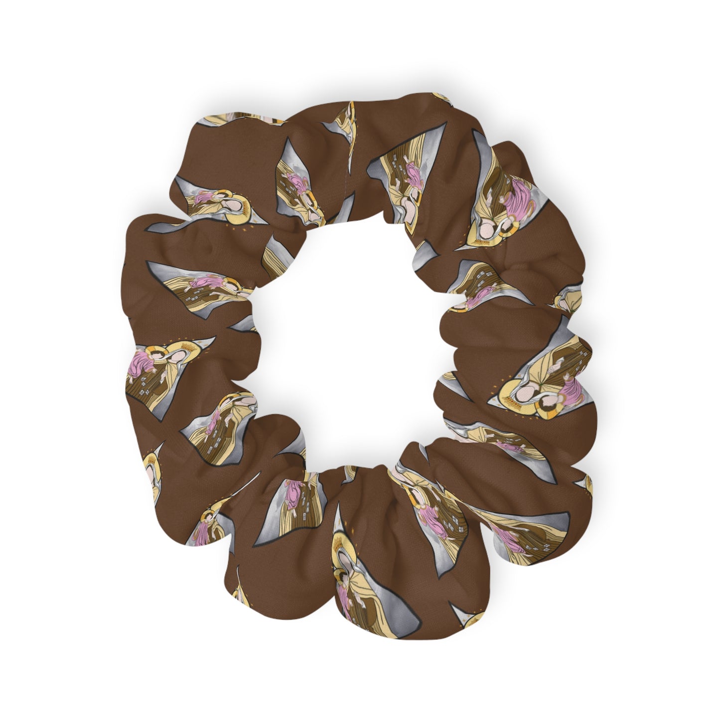 Our Lady of Mount Carmel - Scrunchie (Brown)
