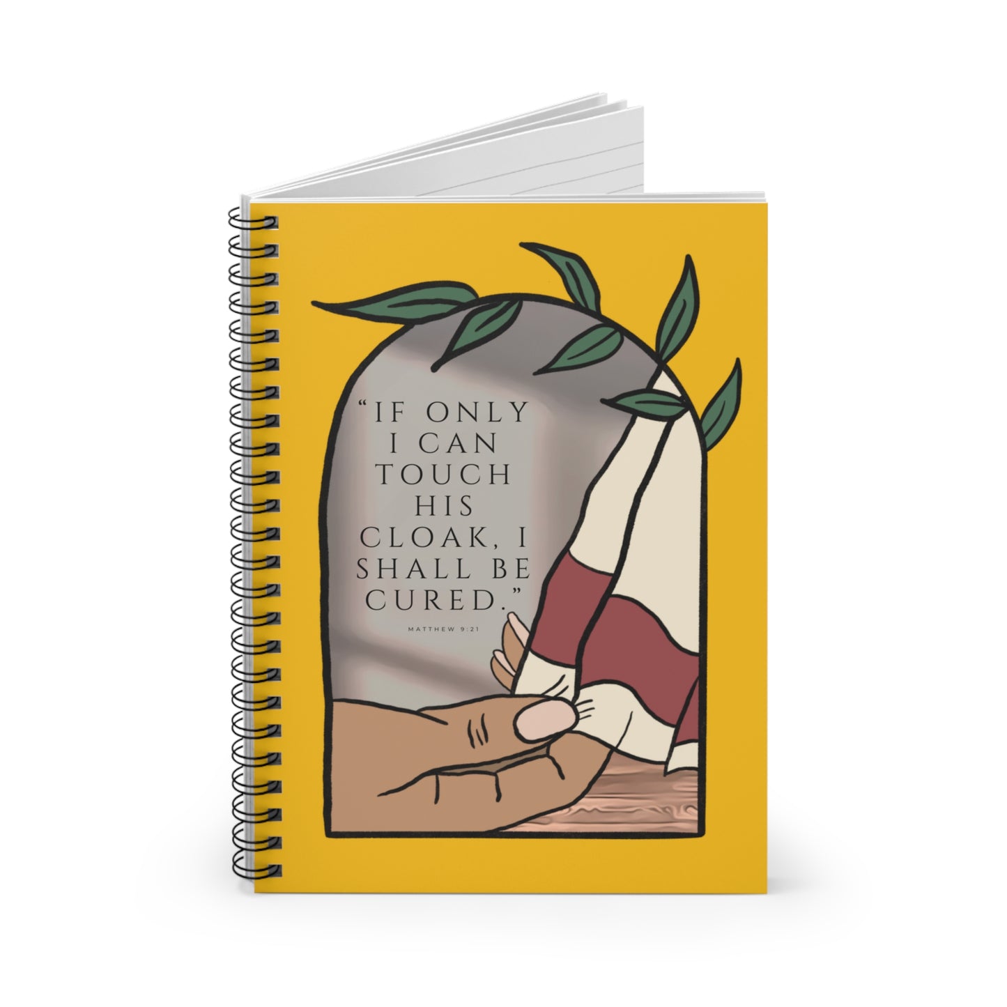 Matthew 9:21 - Spiral Notebook (Ruled Line)